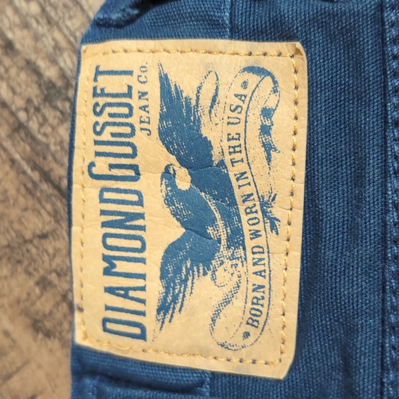 Diamond Gusset Stretch Canvas 6 Pocket Flat Front Chino Shorts Size 36 in Blue - Picture 4 of 7